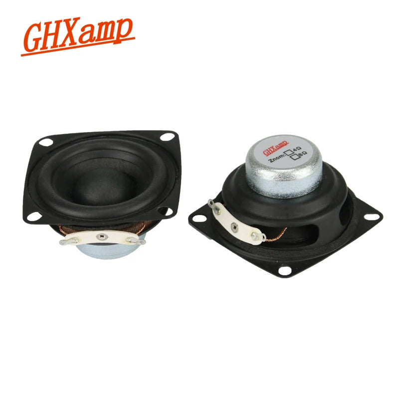 GHXAPM 2PC 2 inch 4OHM 12W Full Range Speakers Magnetic High-power Alto Treble Vocal Sound Desktop PC Speaker DIY
