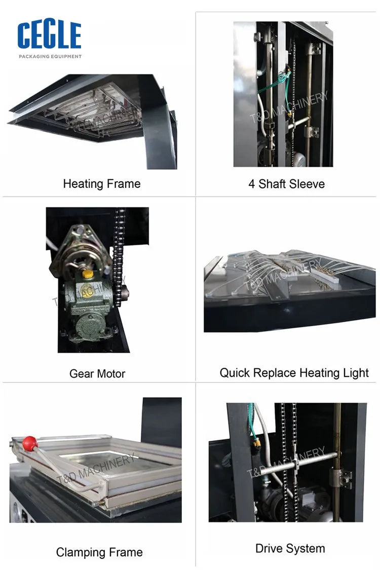 Sp390 Hardware Vacuum Skin Packing Machine Film Pvc Pe 450mm