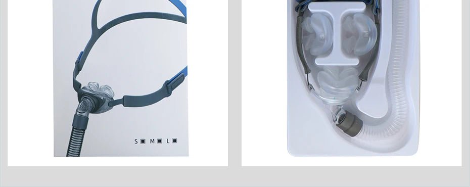BMC PM2 CPAP Mask Nasal Pillows Mask with Headgear for CPAP Machine APAP BiPAP S/M/L 3 Sizes Silicone Cushions Apnea Nasal Mask