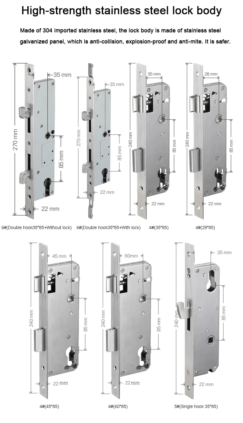 TTLock App Smart Sliding Lock WIFI Electronic Door Lock Bluetooth Digital APP Keypad Code RFID Card Keyless Lock For Hotel/Home