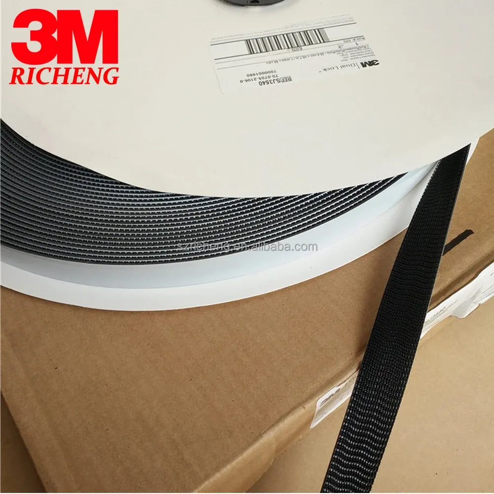 3m Dual Lock Self Adhesive Tape SJ3540 250 Black , Fastener Hook 3M Original Brand Tape Film Packaging Tape One Roll 1in * 50Y