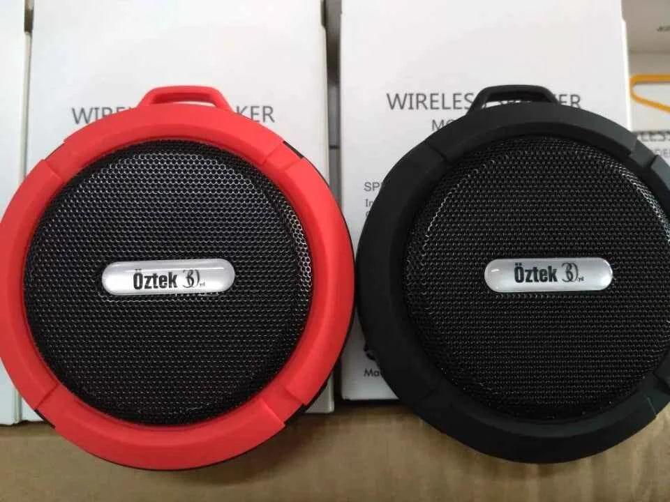 Portable Bluetooth Speaker - Waterproof Wireless Audio with Mic (Red) My Store