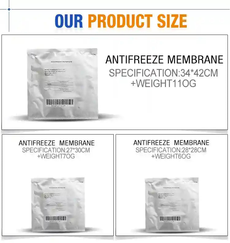 Cryotherapy Fat Freezing Membrane Pads for Professional Cool Sculpting Eye Massage Instrument Tidesmit