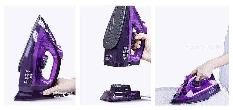 Tidesmit Lofans YD-012V cordless steam iron showing 280ml water tank and fast 35-second heating feature