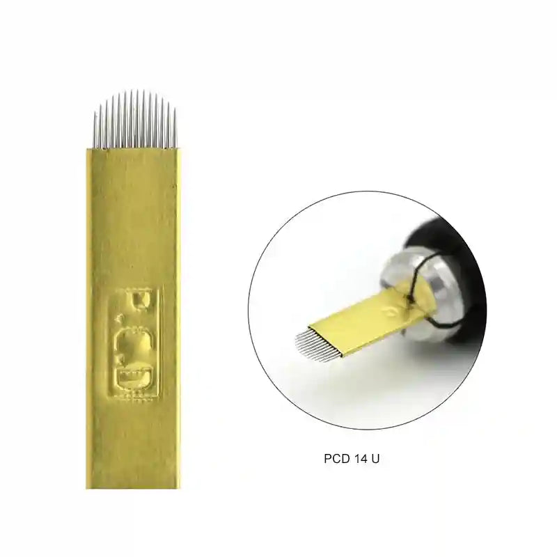 Microblading Needles for Manual Eyebrow Tattooing | PCD Blades Permanent Makeup Machines Tidesmit