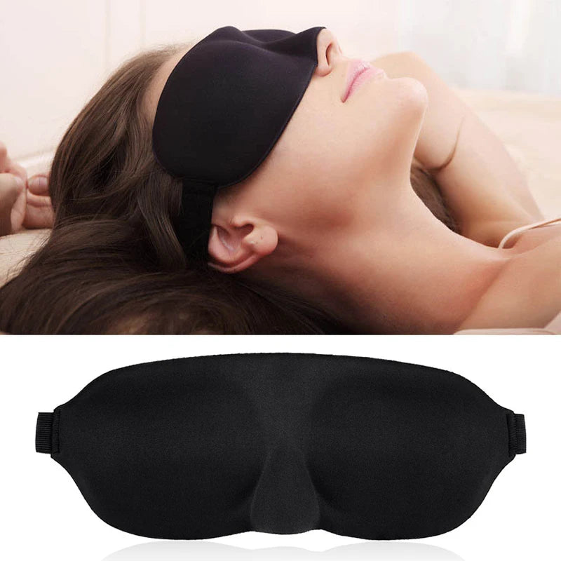 3D Travel Sleep Natural High Quality Portable Rest Soft Memory Foam Blindfold Padded Cover Eyepatch Cover Shade Mask Goggles