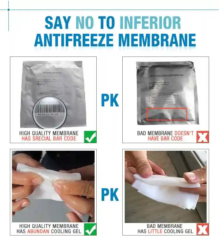 Cryotherapy Fat Freezing Membrane Pads for Professional Cool Sculpting Eye Massage Instrument Tidesmit
