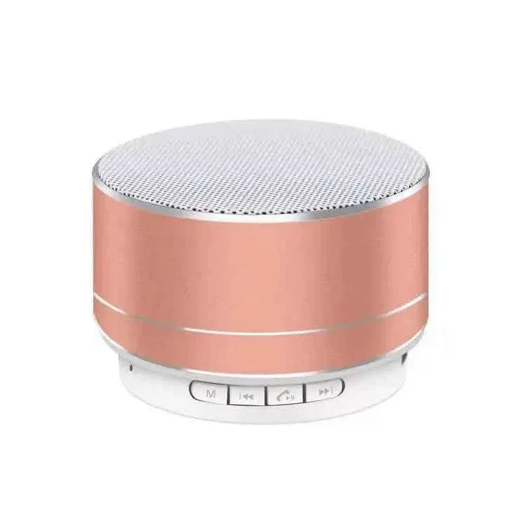 Portable Bluetooth Speaker with RGB LED - 360 Wireless Audio (4 Colors) Pink My Store