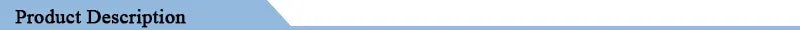 Blue header bar with text "Product Description"