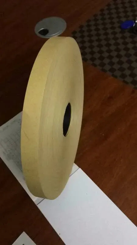 Yellow hot melt glue tape roll with center core hole, single-sided adhesive tape