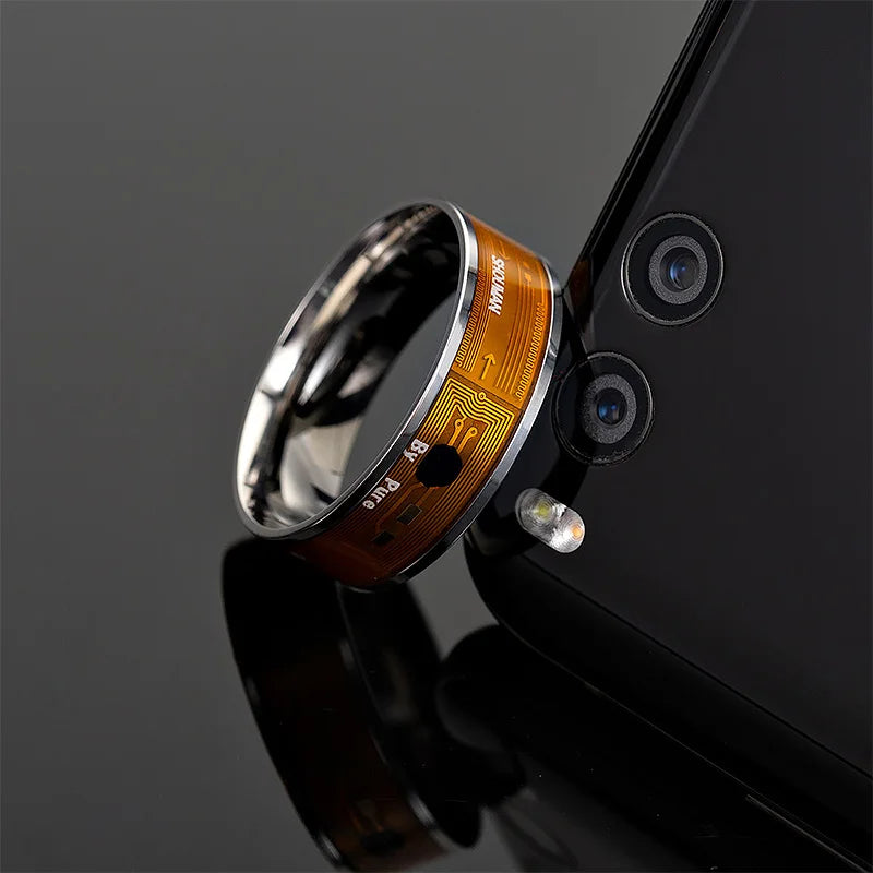 Smart Health Ring - Waterproof Stainless Steel Biometric Monitor Tidesmit