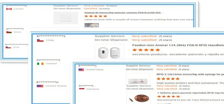 Interface screenshot showing service survey tables and scanner support layout