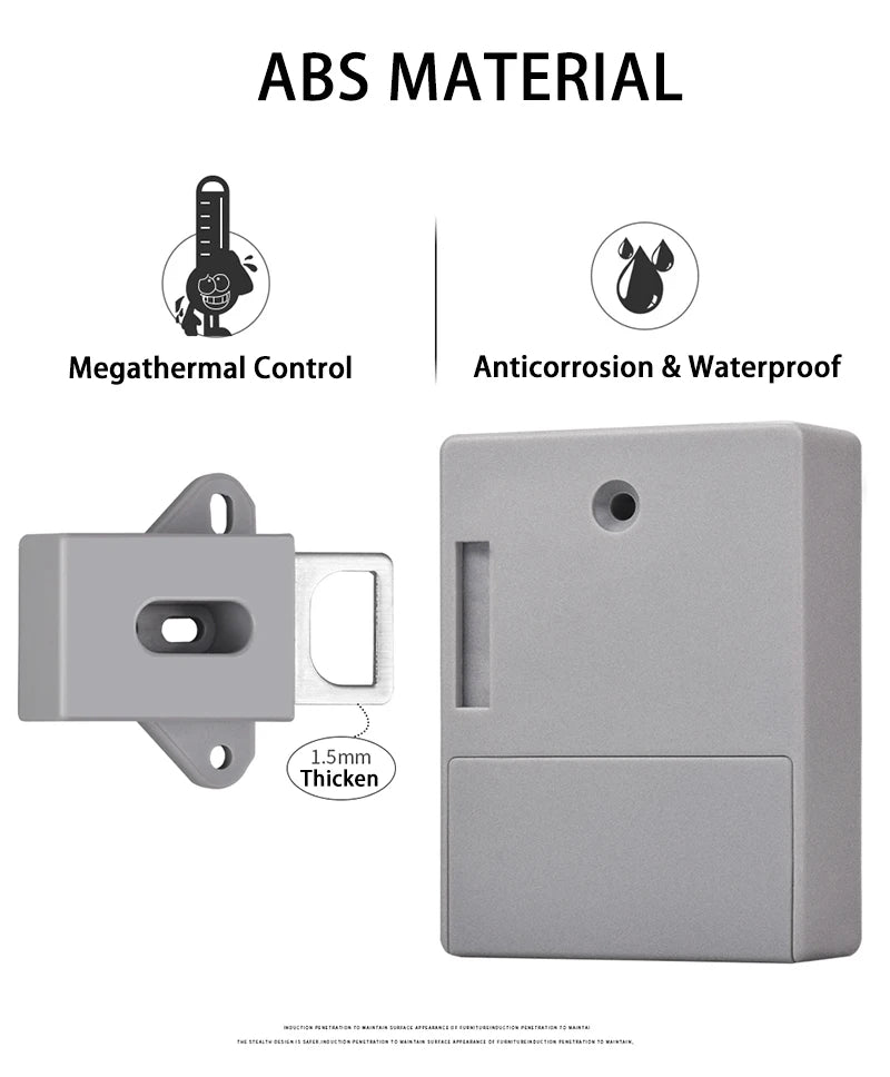 NAIERDI Digital Cabinet Intelligent Electronic Locks  Invisible Sensor Lock EMID IC Card Drawer For Wardrobe Furniture Hardware
