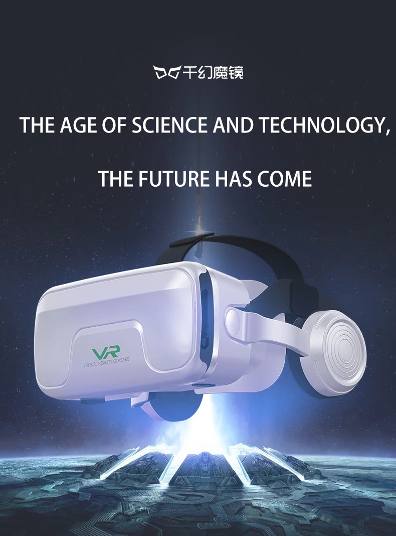 VR Headset for Smartphone - Immersive 3D Smart Glasses with Spatial Audio Tidesmit