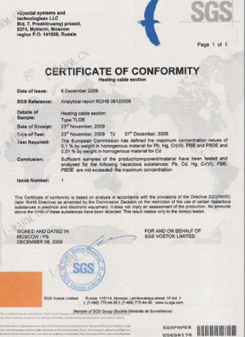 The provided image is a Certificate of Conformity document, not the handbag product described. Please upload the image.