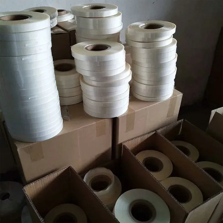 Heat-resistant acrylic hot melt glue tape rolls, mixed white and light tan single-sided tape