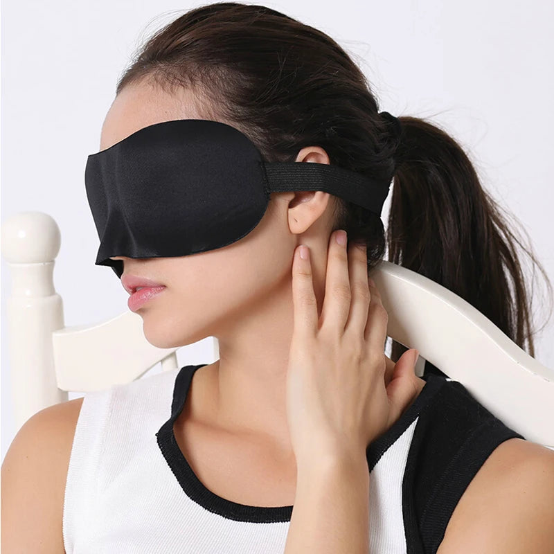 3D Travel Sleep Natural High Quality Portable Rest Soft Memory Foam Blindfold Padded Cover Eyepatch Cover Shade Mask Goggles