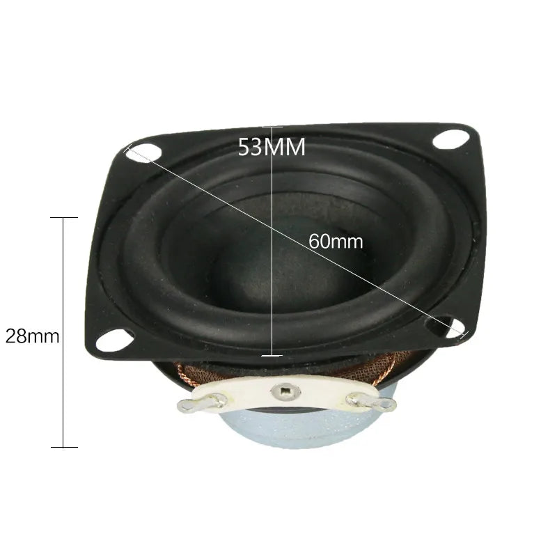 GHXAPM 2PC 2 inch 4OHM 12W Full Range Speakers Magnetic High-power Alto Treble Vocal Sound Desktop PC Speaker DIY