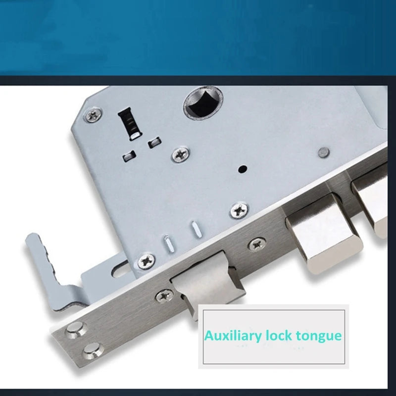 EGFirtor Metal Stainless Steel Electronic Lock Body Fingerprint Lock 240X24MM Square Bolt And Cylindrical Bolt