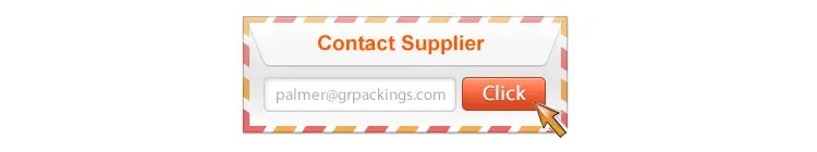 Contact supplier banner with text and orange click button