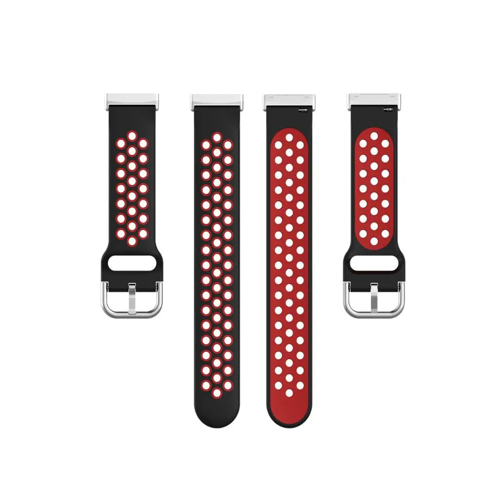 Tidesmit colorful soft silicone sport strap for Fitbit Versa 3 and Sense smartwatches