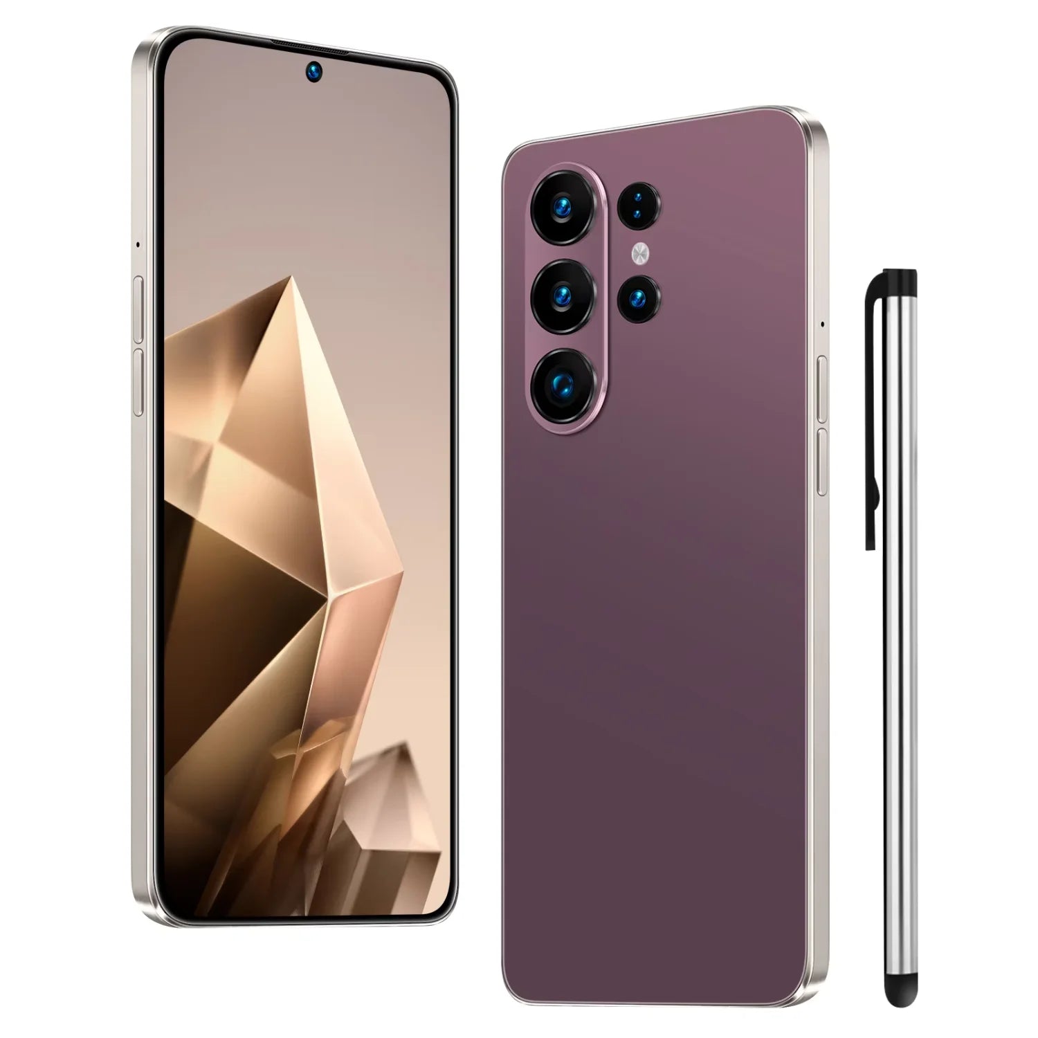 S26 Ultra 7.3 Inch 5G Smartphone with 22GB RAM and 2TB storage, featuring 144Hz display and Android 15.