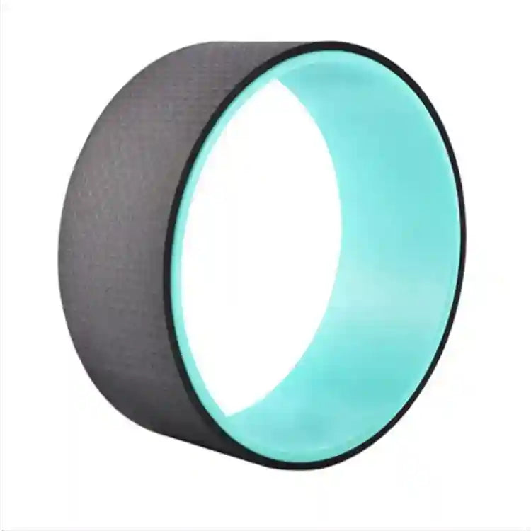 Yoga Wheel for Back Pain Relief - Non-Slip EVA Balance Roller by Tidesmit Black Tidesmit