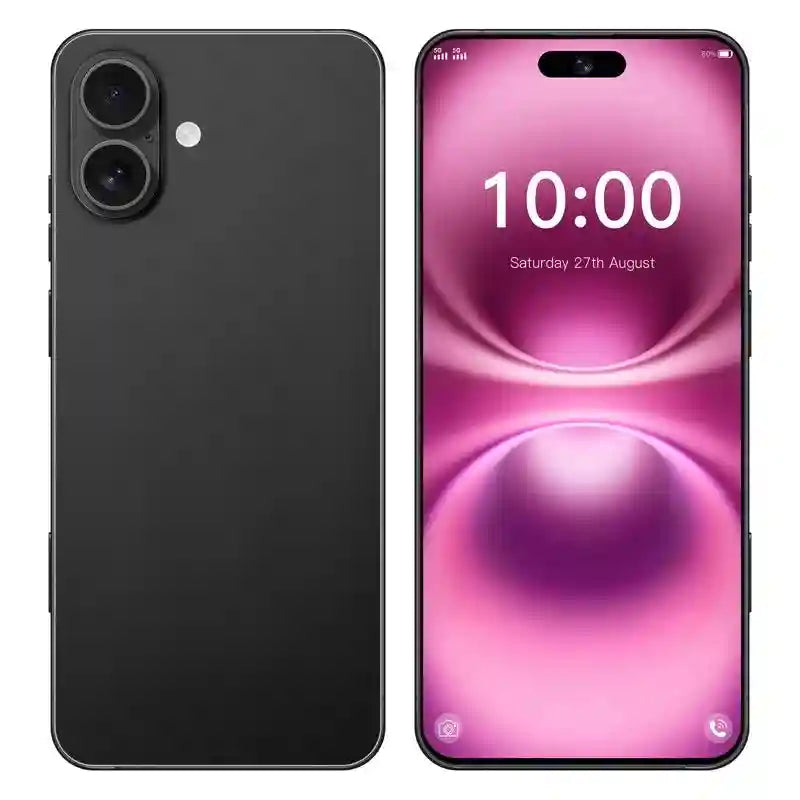 Android I16 Plus 5G Smartphone, 64GB, Dual SIM Unlocked - Tidesmit Black 3 G Tidesmit
