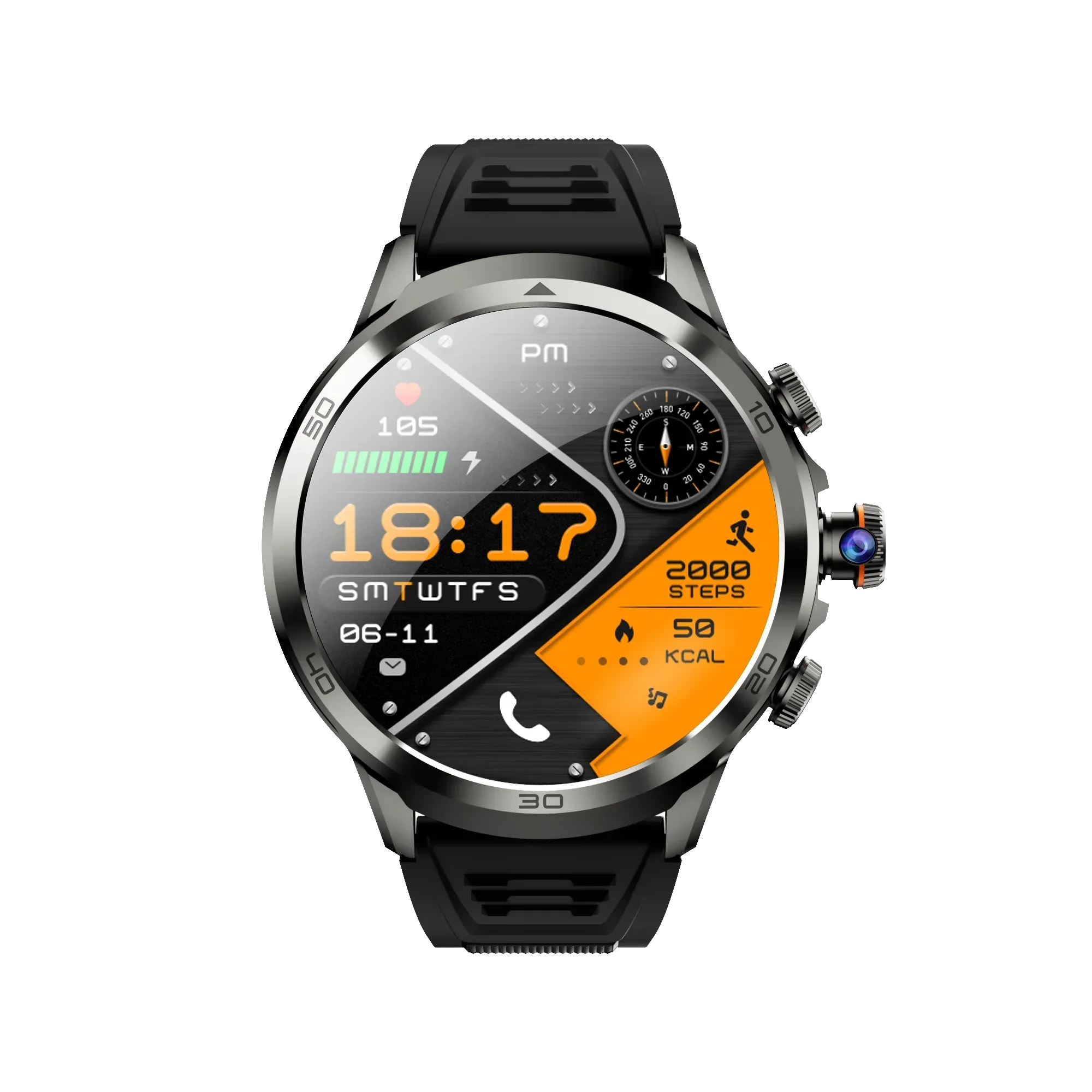 4G Smartwatch with GPS, Heart Rate Monitor & 1.95 AMOLED Display - H19 My Store