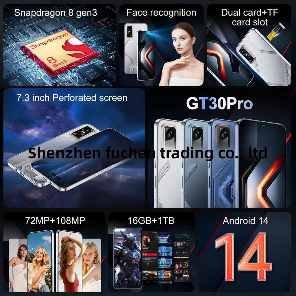 Infinix GT30 Pro 5G Smartphone, 16GB RAM, 1TB Storage - Gray Tidesmit
