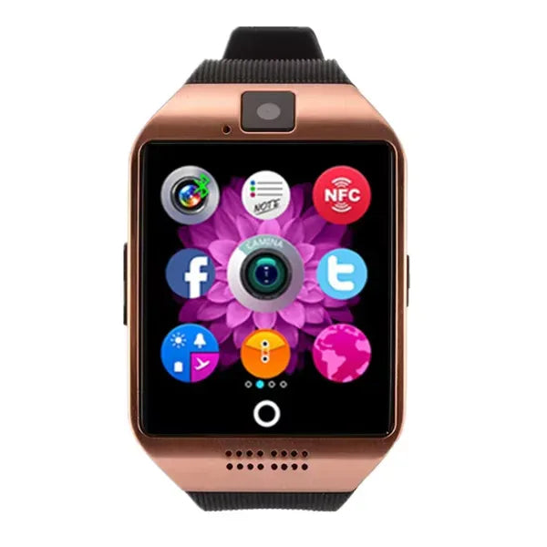 Smartwatch with Camera and Fitness Tracker - Waterproof GPS Watch Gold My Store
