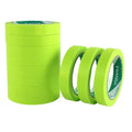 Bright green single-sided PVC adhesive tape roll, printable backing, 10 mm wide