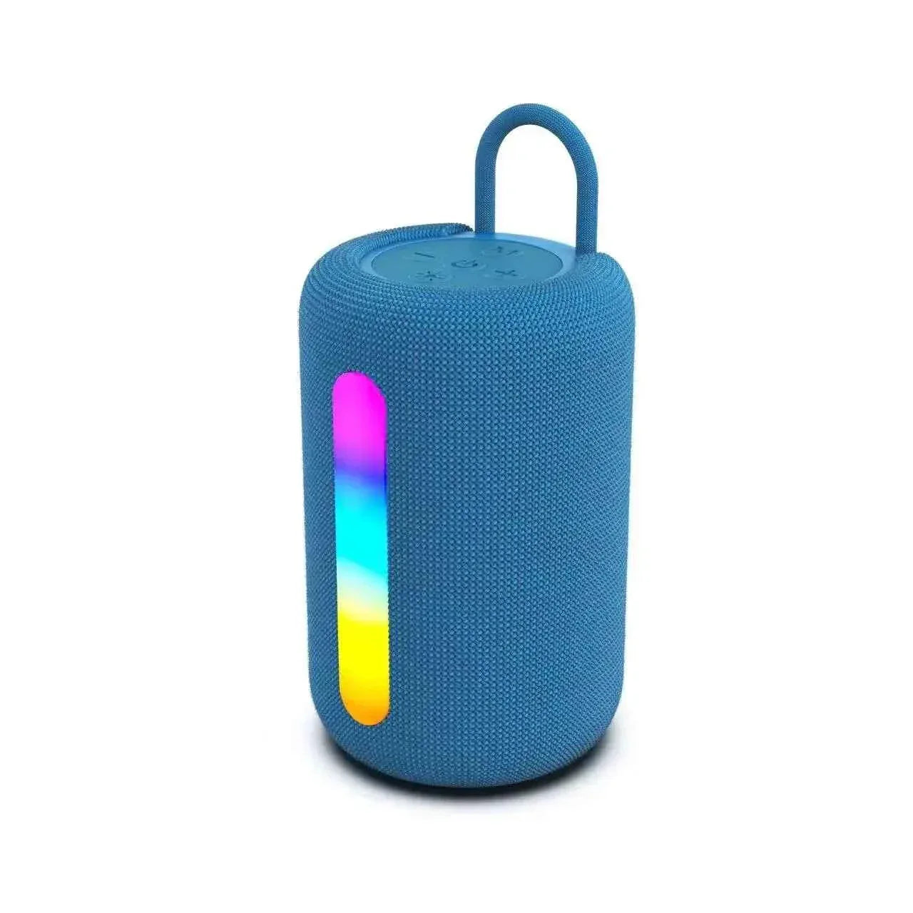 Portable Bluetooth Speaker with RGB LED and Wireless Stereo Bass Boost Blue My Store