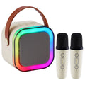 Portable Bluetooth Speaker with Dual Microphones - White Wireless Audio White My Store