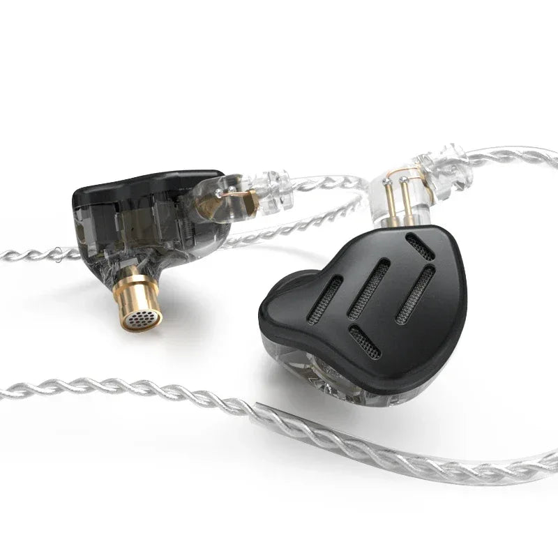 KZ ZAX 16-Driver Hybrid HiFi In-Ear Monitors by Tidesmit Black No Mic China Mainland Tidesmit