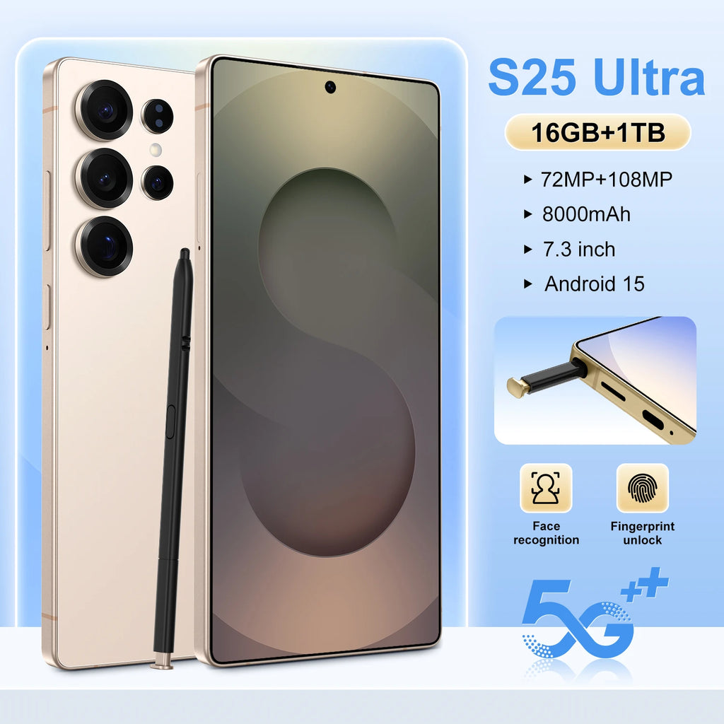 S25 Ultra 5G Smartphone | 16GB RAM, 1TB Storage, AMOLED Display Tidesmit