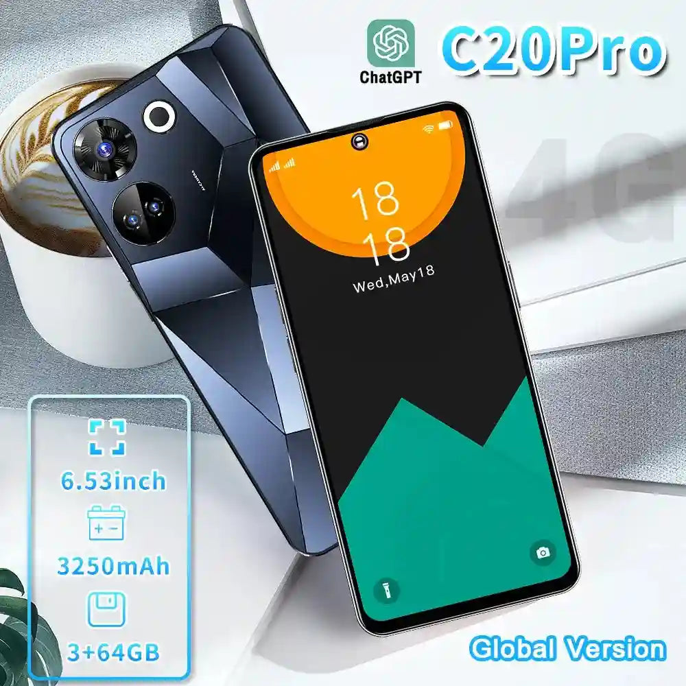 Tidesmit Android Smartphone 64GB Silver – Reliable Dual SIM Mobile Tidesmit
