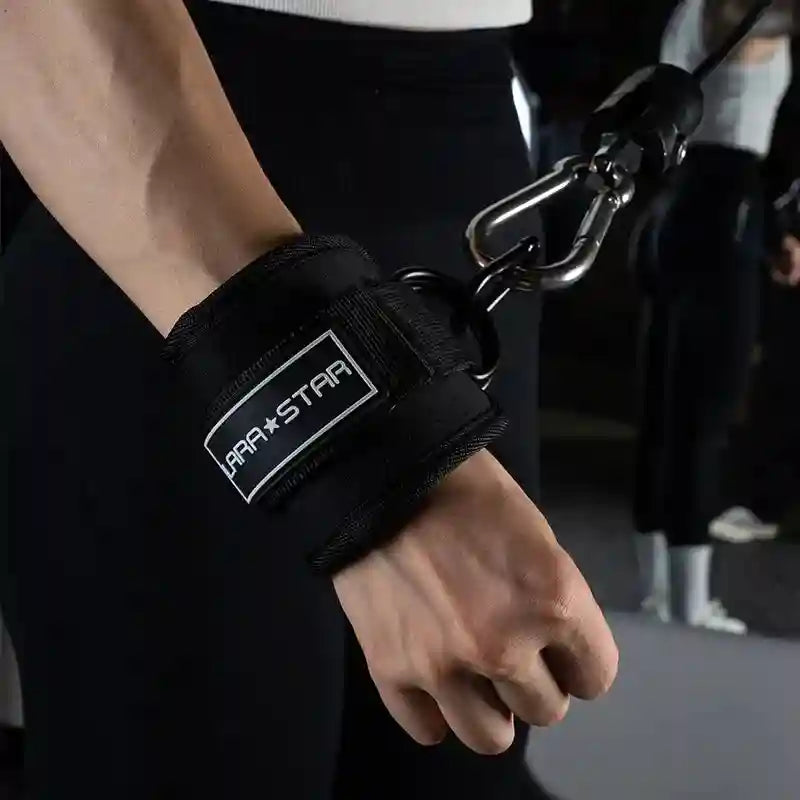 Gym Ankle Straps for Cable Machines - Padded Neoprene by Tidesmit Tidesmit