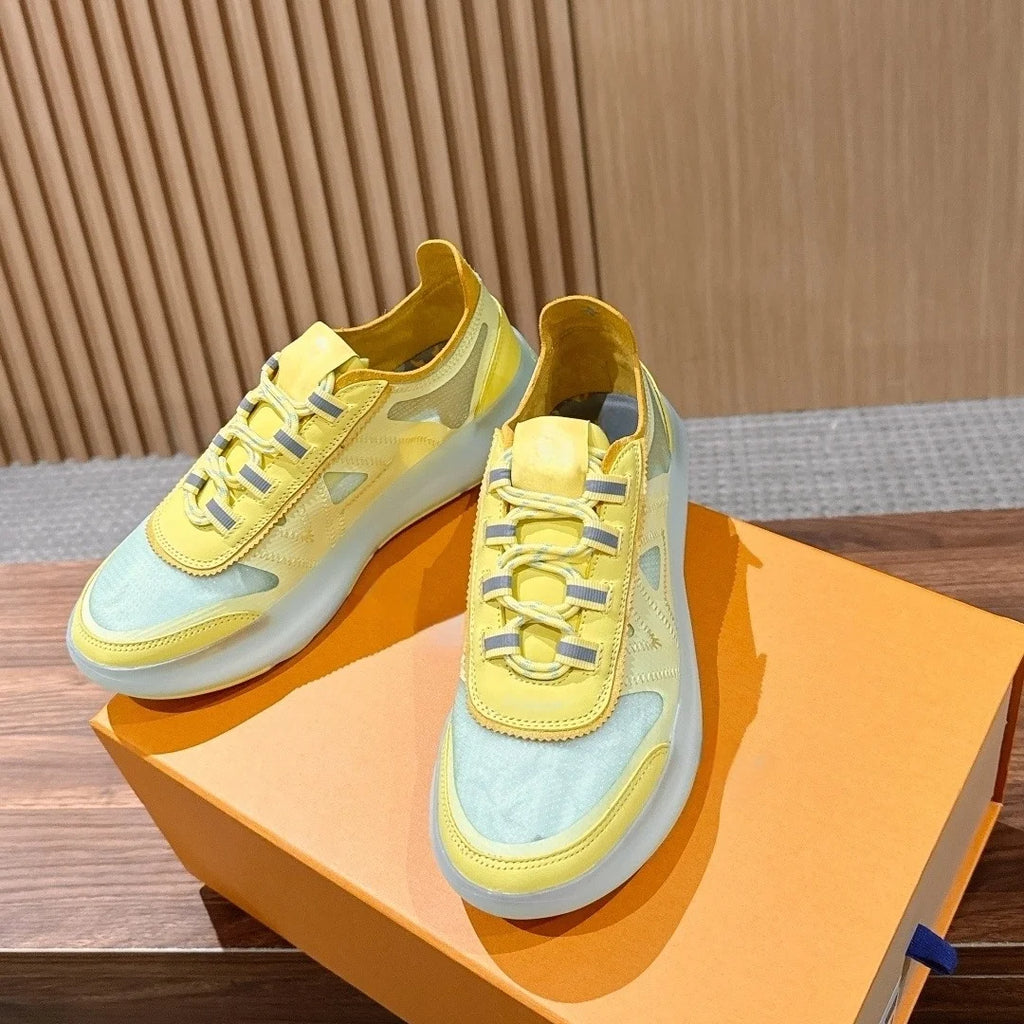 Wholesale High Quality Luxury Women & Men's Shoes Customized Brand Logos Designer Sneakers PU Upper Rubber Outsole All Seasons