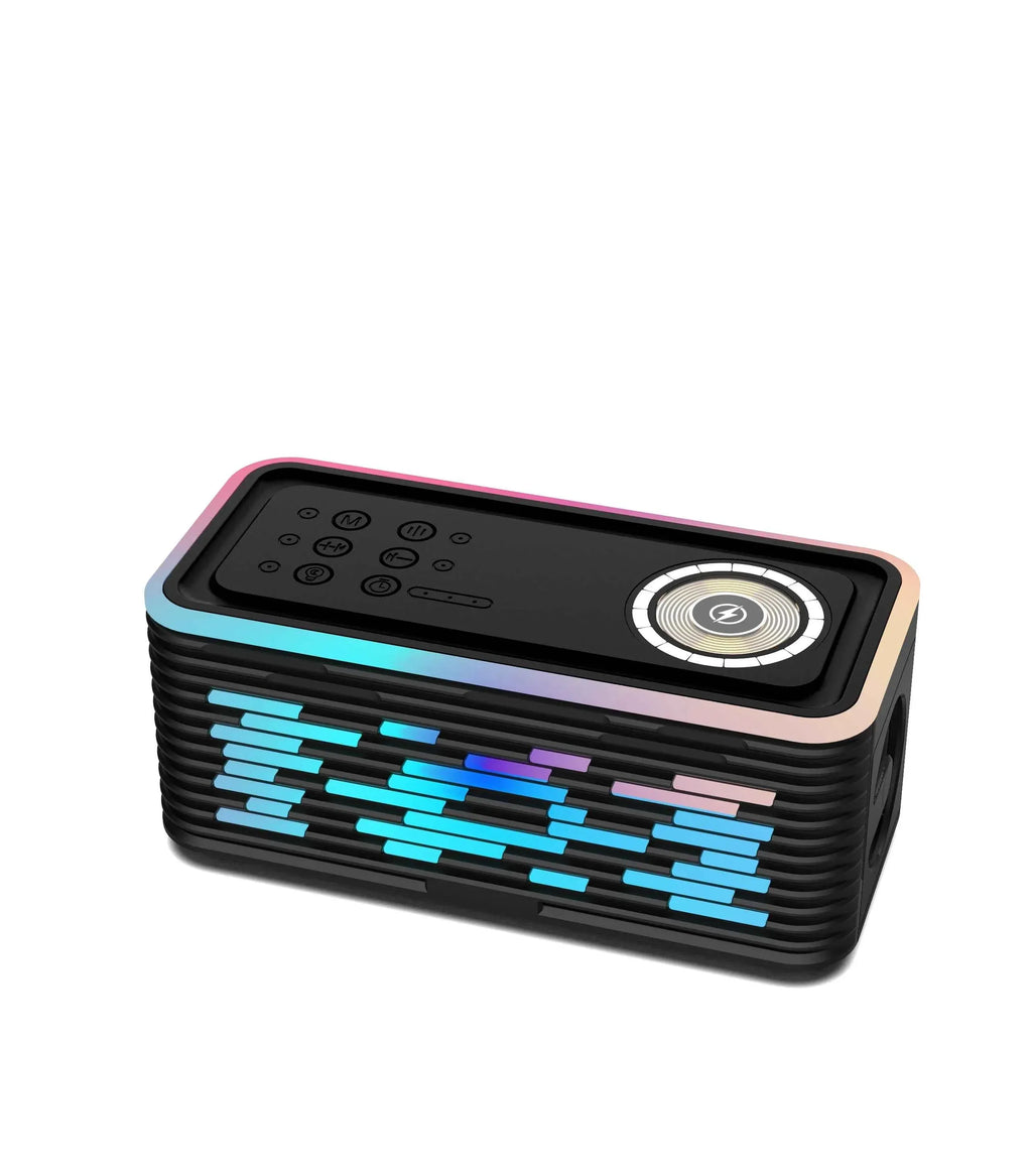 Portable Bluetooth Speaker with Wireless Charger and RGB LED Light My Store
