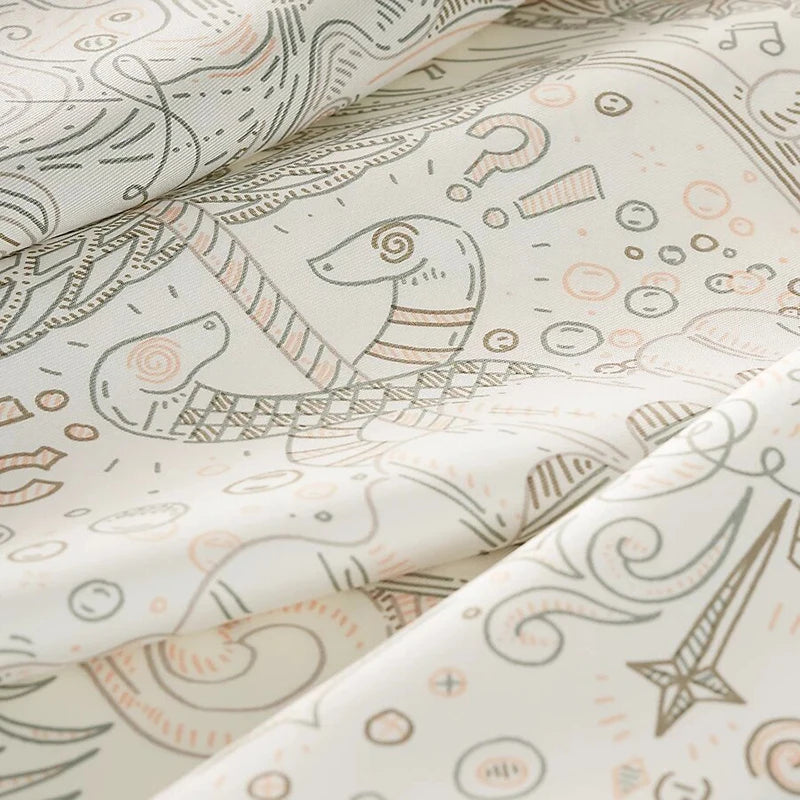 Luxurious 90*90cm Square Digital Art Explosion Printed Silk Scarf Gift Specially Designed for Elegant Individuals