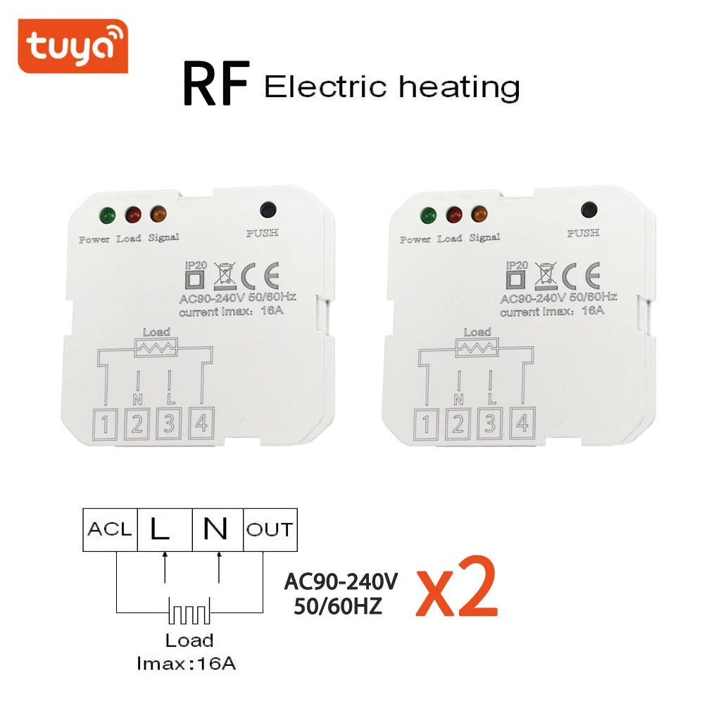 Wireless WIFI RF Thermostat 6 Sub-Chamber Hub Controller Central for Heat Mat/Underfloor Heating/Thermostatic Valves/Gas Boiler