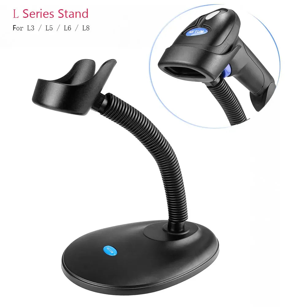 NETUM Barcode Scanner Stand, Adjustable Hands Free Barcode Scanning Bar-Code Reader Cradle, Scan Gun Label Reader Holder