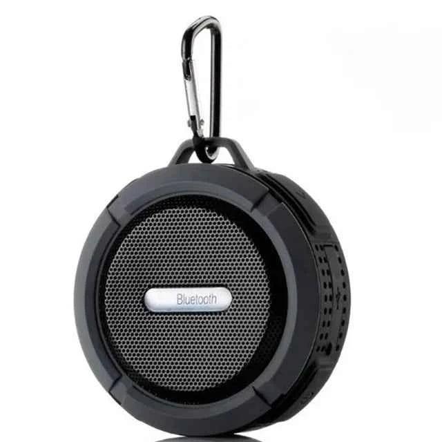 Portable Bluetooth Speaker - Waterproof Wireless Audio with Mic (Red) Black plastic My Store