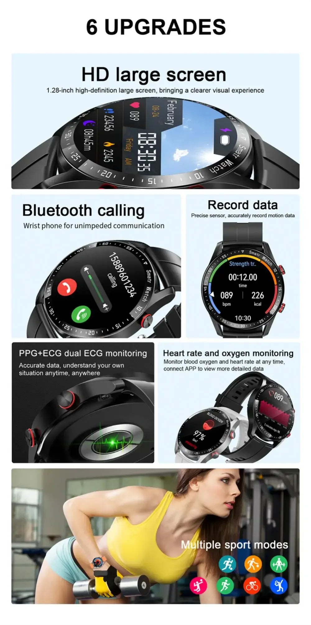 HW20 Smartwatch Fitness Tracker with Heart Rate & Blood Oxygen Monitoring My Store