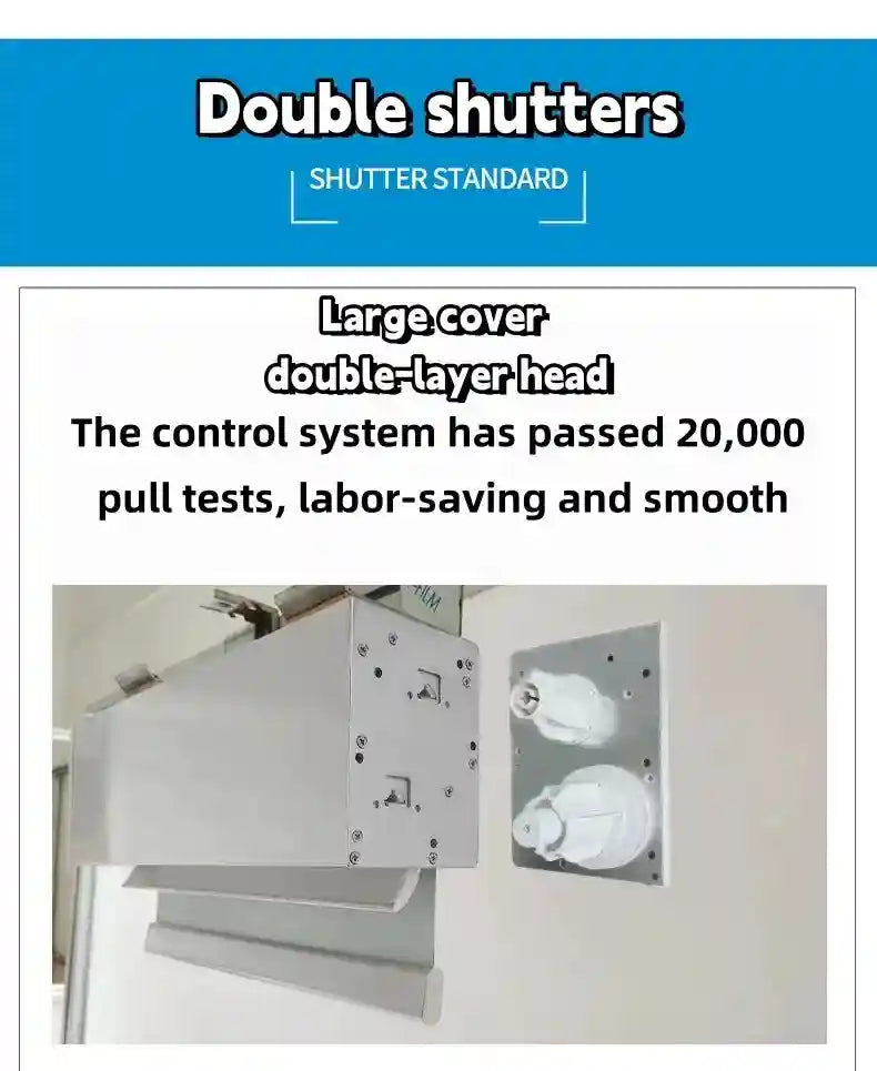 Smart Motorized Double Roller Blinds - Zigbee WiFi App Control Tidesmit