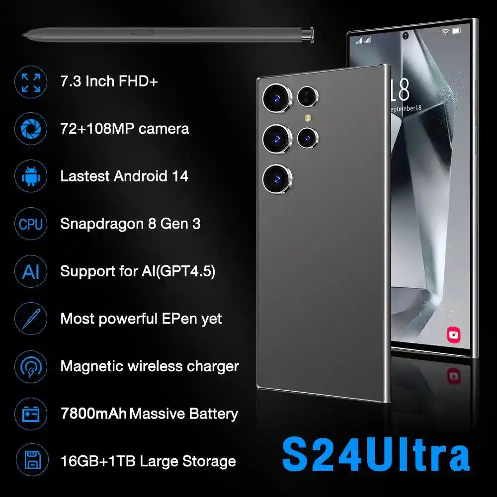 Samsung Galaxy S24 Ultra 5G 1TB 16GB RAM Unlocked Smartphone Tidesmit
