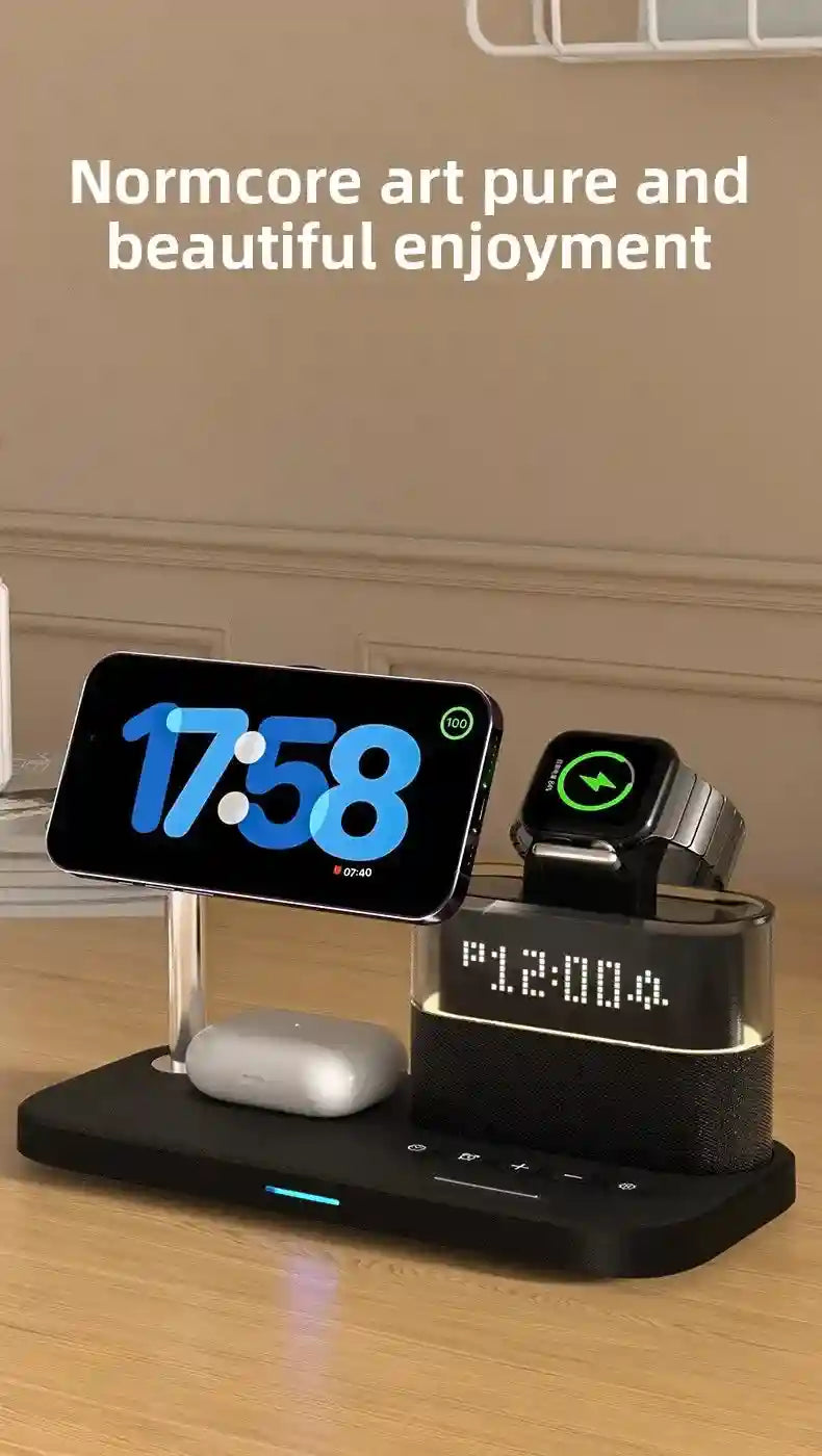 3-in-1 Wireless Charger Station - Qi Certified MagSafe Compatible Tidesmit