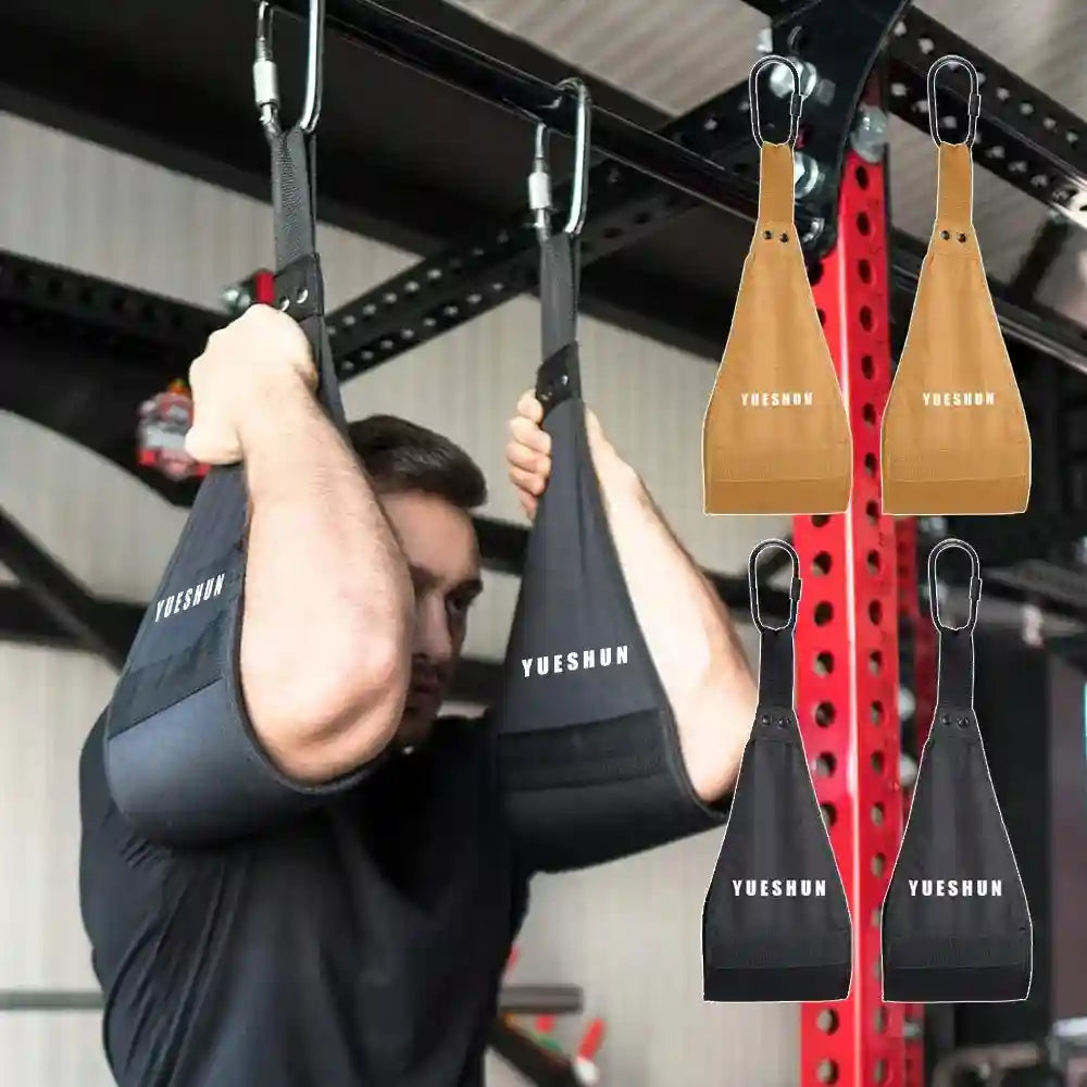 Ab Straps for Hanging Leg Raises - Padded Professional Core Support Tidesmit