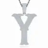 Factory Wholesale D Letter VVS Moissanite Pendant Necklace 925 Silver Platinum Plated Iced Out Custom Name Hip Hop Jewelry